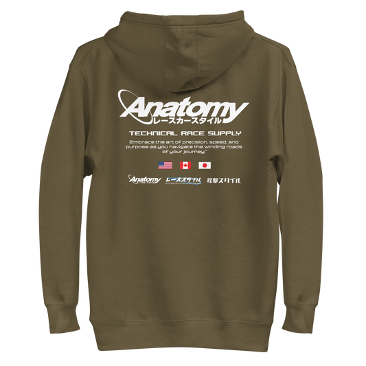 SUDADERA CON CAPUCHA EMBRACE PRECISION - VERDE MILITAR